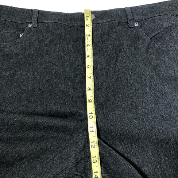 Jones New York Sport Cotton Blend Shape Control Slimming Panel Charcoal Jeans 18 - Picture 8 of 16